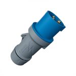 Enchufe Industrial 16Amp 2P+T 250V Azul 6H IP44